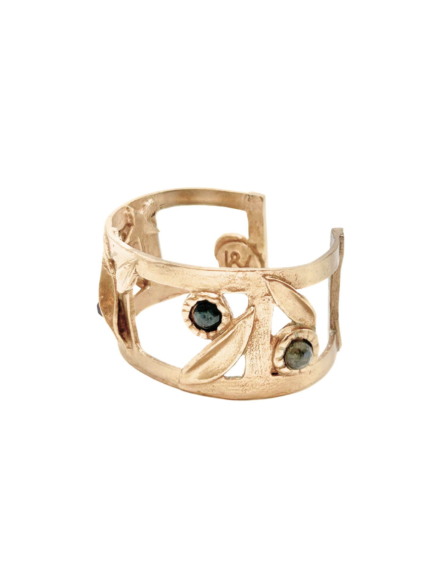 Cage Cuff with Multi-Stone Detailing