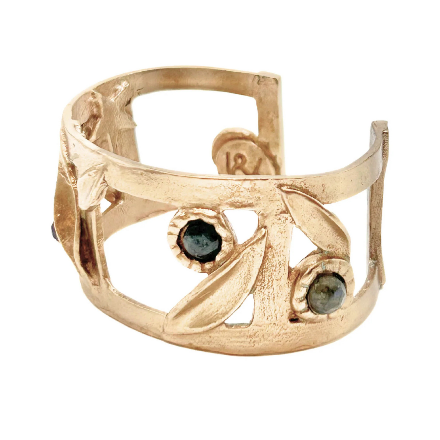 Cage Cuff with Multi-Stone Detailing