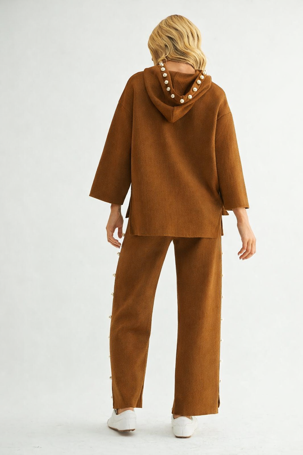 Farrah French Scuba Pearl Long Pant