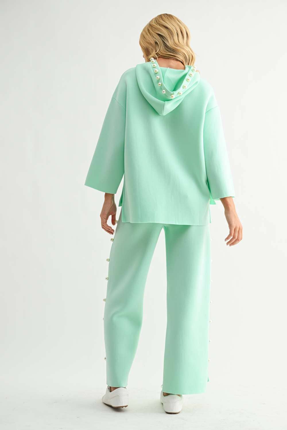 Farrah French Scuba Pearl Long Pant