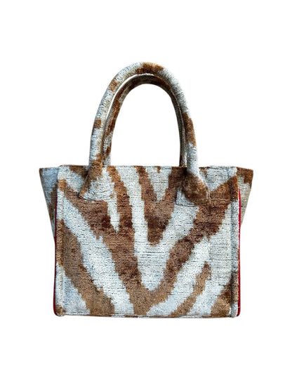 Silk Velvet Ikat Citi Bag