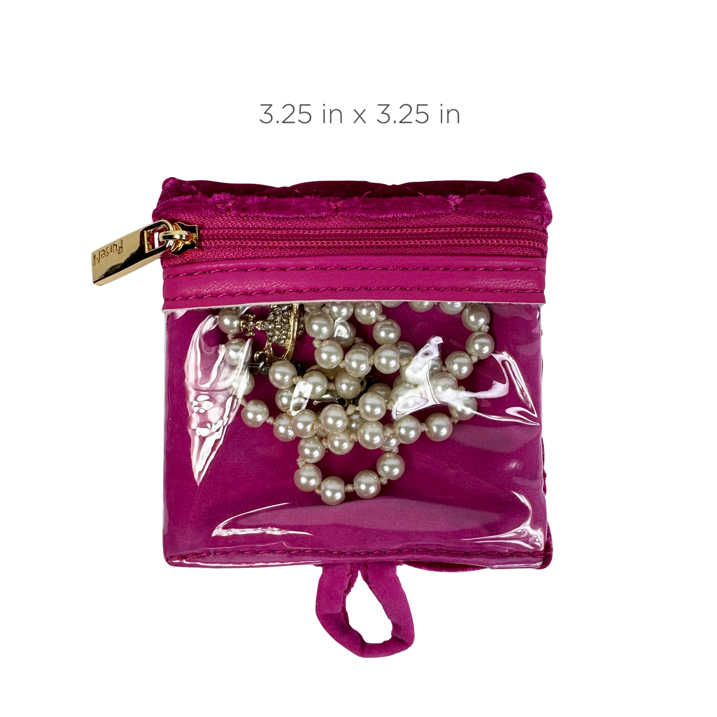 Getaway Jewelry Case - Fuchsia Velvet
