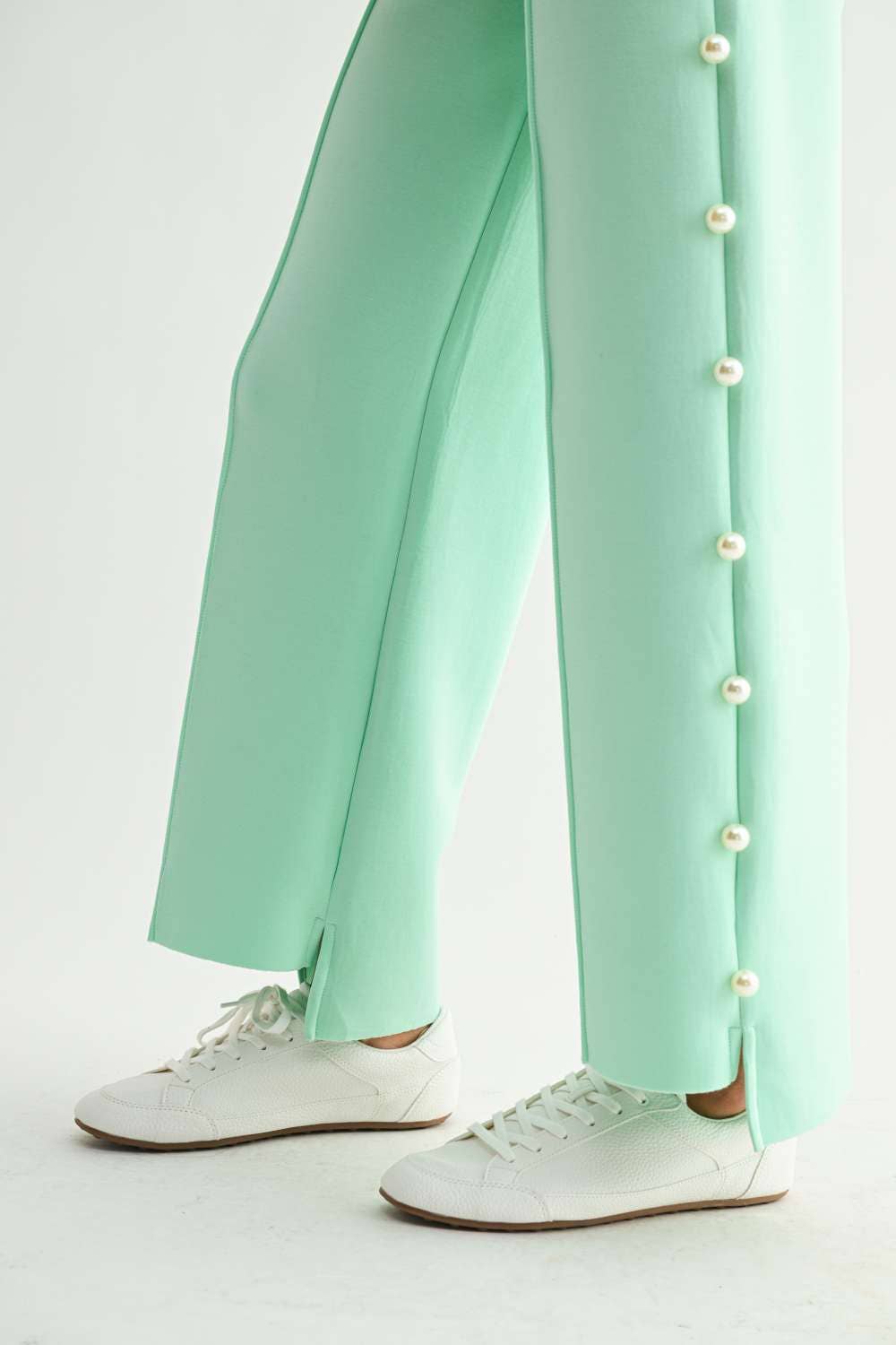Farrah French Scuba Pearl Long Pant