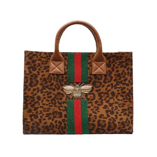 Wild tote - Emerald/OpRedGold Bee