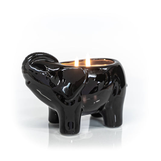 Black Elephant Perfumed Candle – Ash Ember Rose