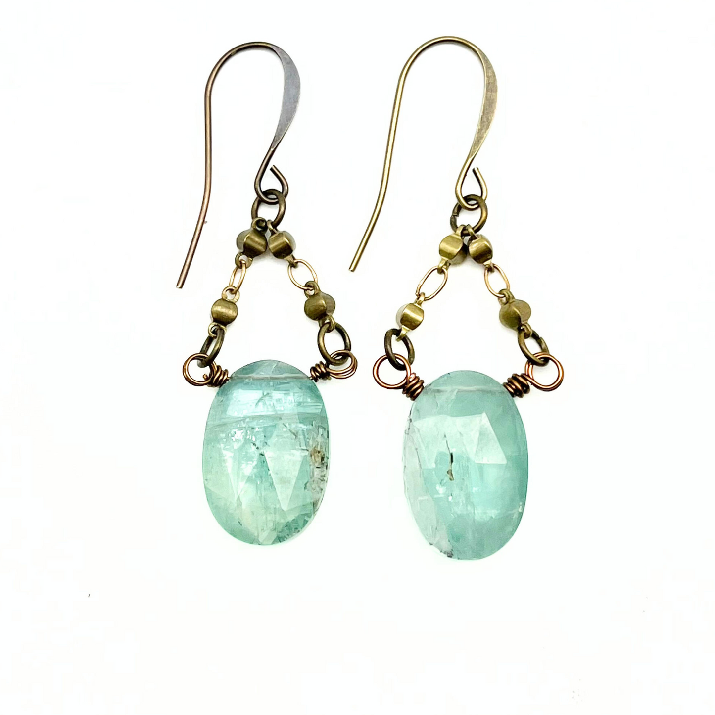 Drop Dangle Earrings | Round Shape Stone
