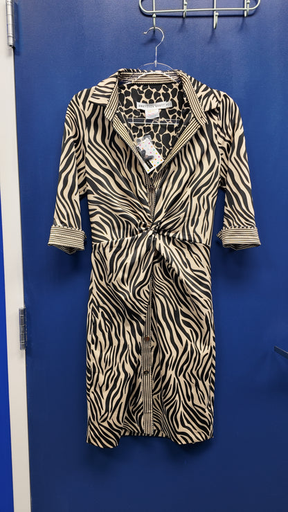 NWT 50% OFF | Gretchen Scott | Twist and Shout Dress | Animal Instincs