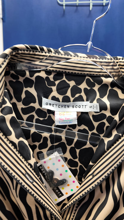 NWT 50% OFF | Gretchen Scott | Twist and Shout Dress | Animal Instincs