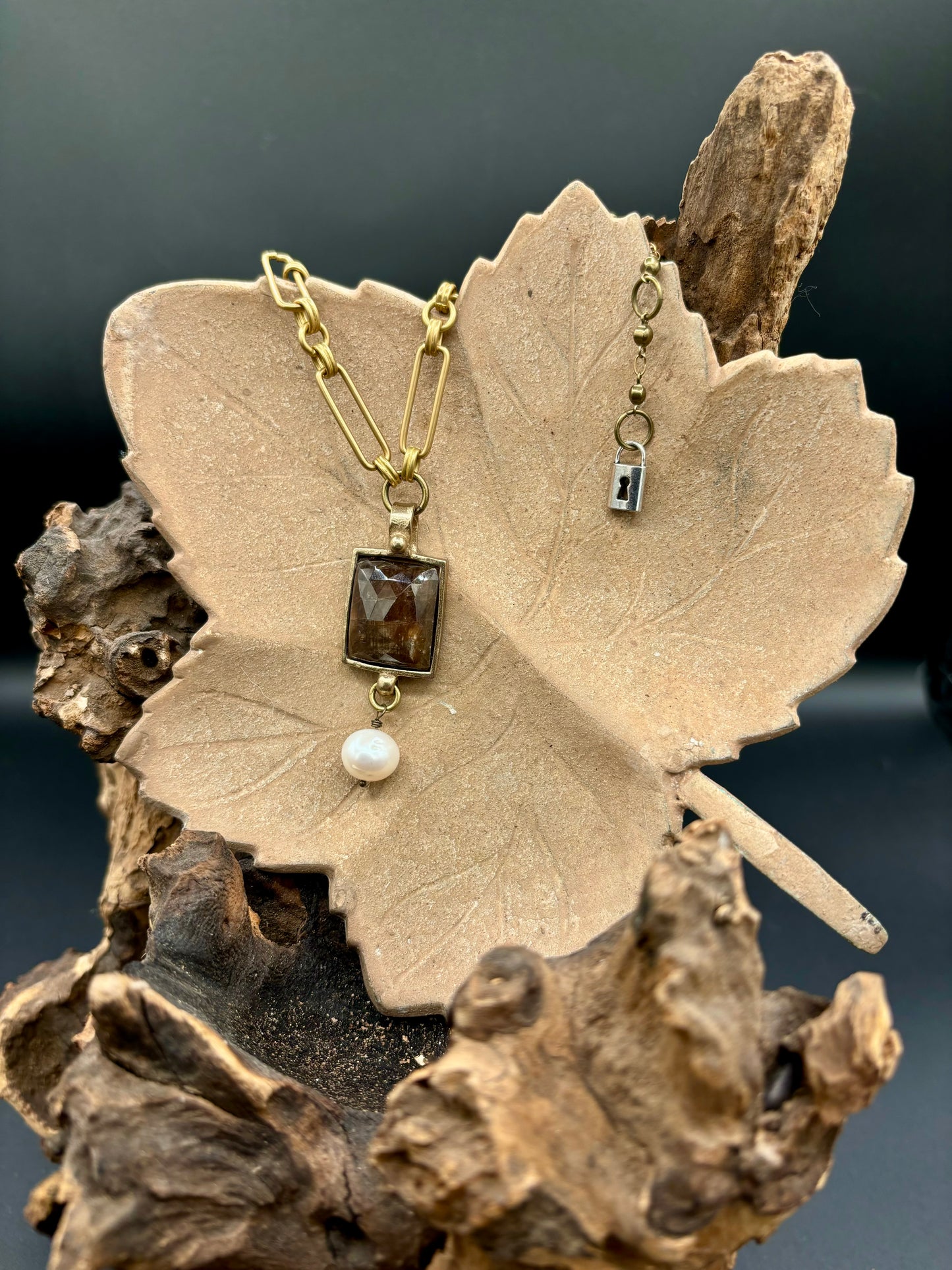 Golden Sapphire Necklace