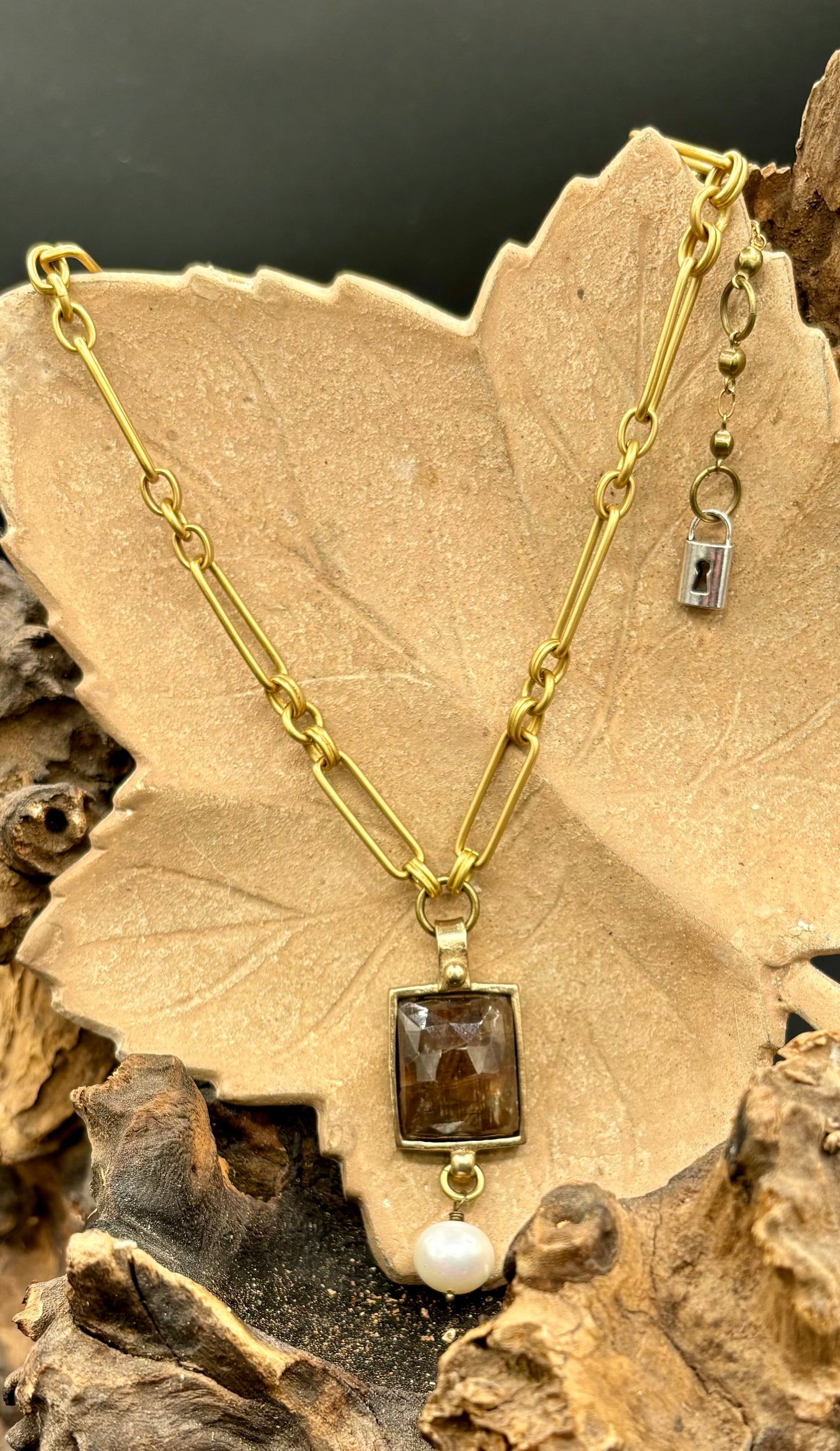 Golden Sapphire Necklace