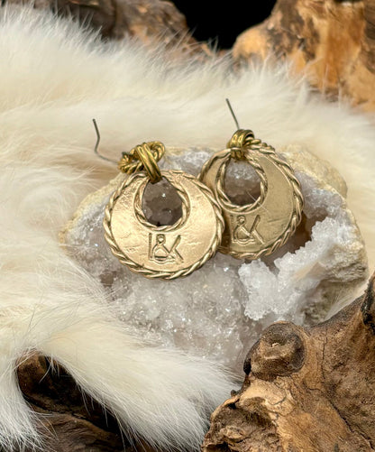 Gold L&K Earrings