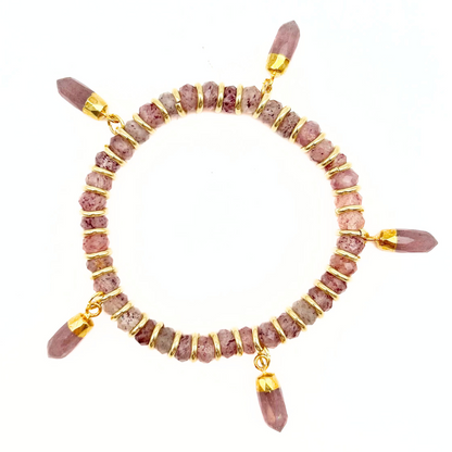 Hatshepsut Bracelet Strawberry Quartz