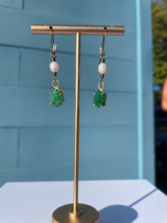 L&K | ANNA MAY WONG | Emerald Hexagon gemstone pendant