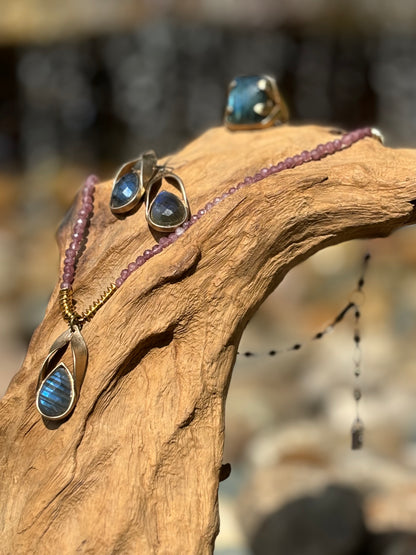 Peddled Pendant with Pear Shape Gemstone