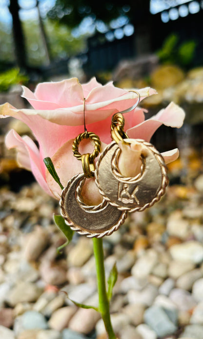 Gold L&K Earrings