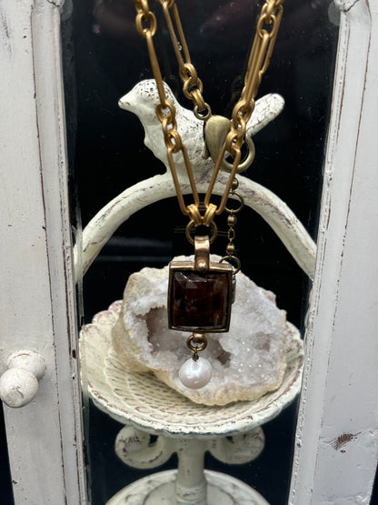 Golden Sapphire Necklace