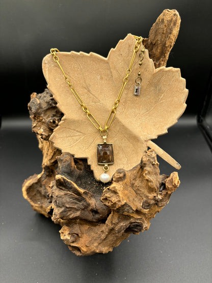 Golden Sapphire Necklace
