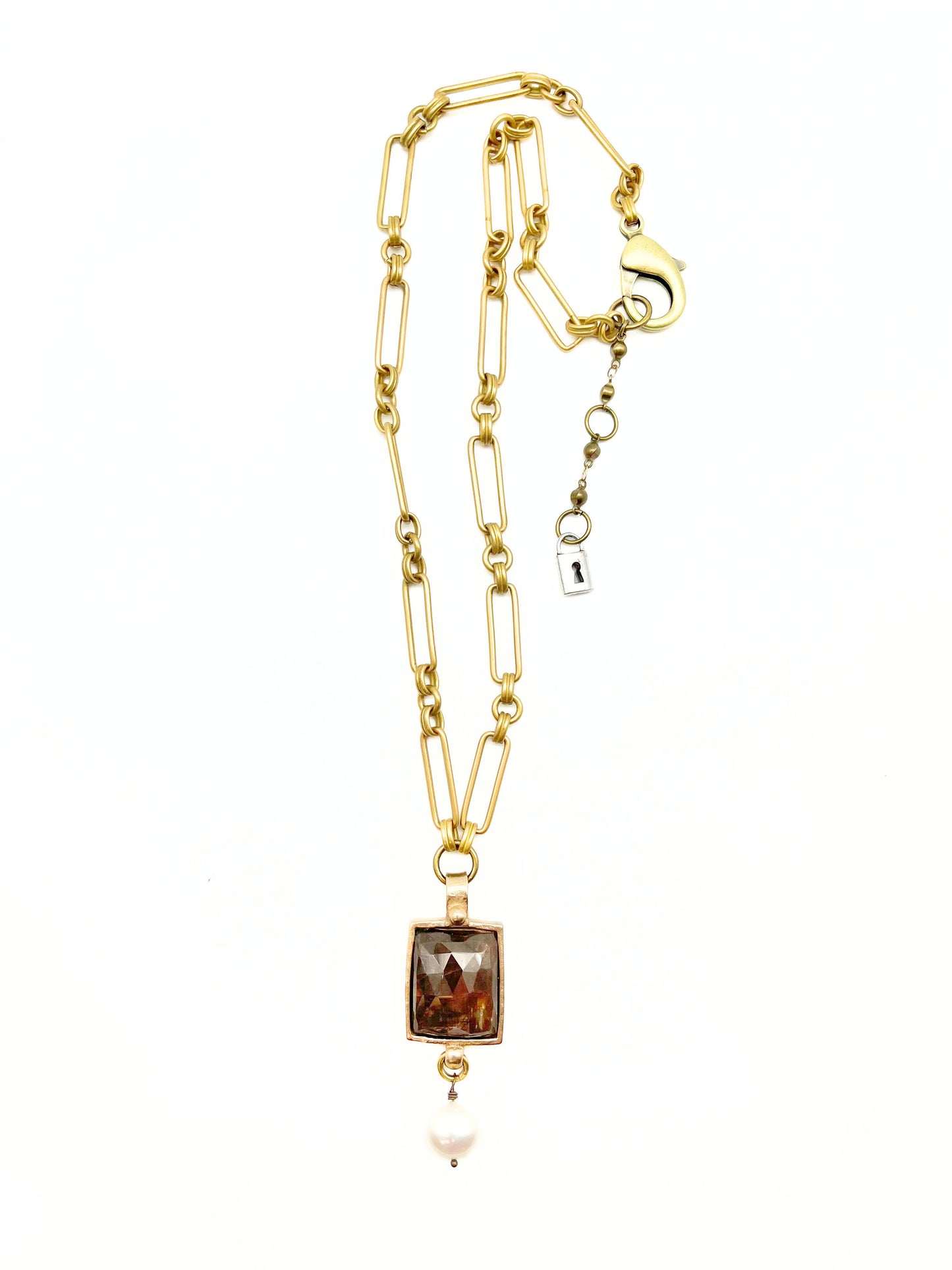 Golden Sapphire Necklace