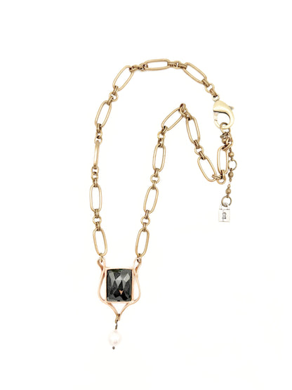 Golden Sapphire Necklace