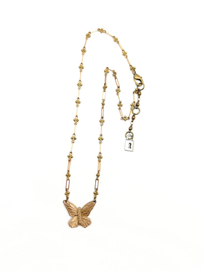 VibrantMe MediSpa | Bronze Butterfly Necklace