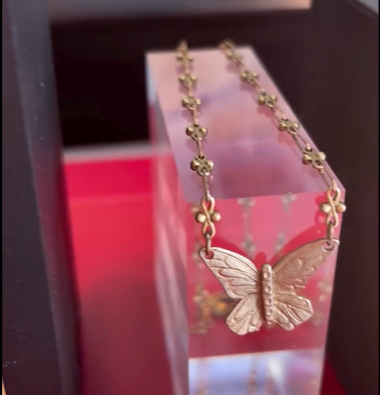 VibrantMe MediSpa | Bronze Butterfly Necklace