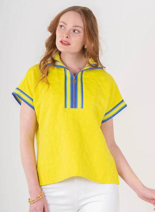 BENMEDSPA | Emily McCarthy Poppy Pullover | Key Lime Cheetah