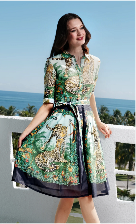 BENMEDSPA | Mrs Maisel Safari Print Dress