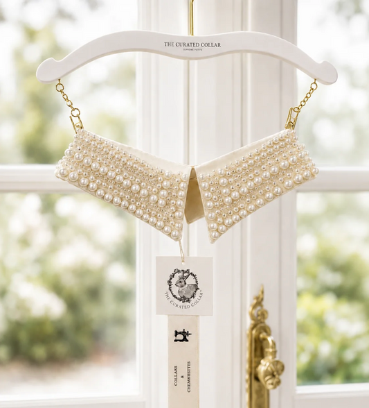 The Curated Collar | Dolly Ivory Pearl-Embellished Detachable Collar Regular price