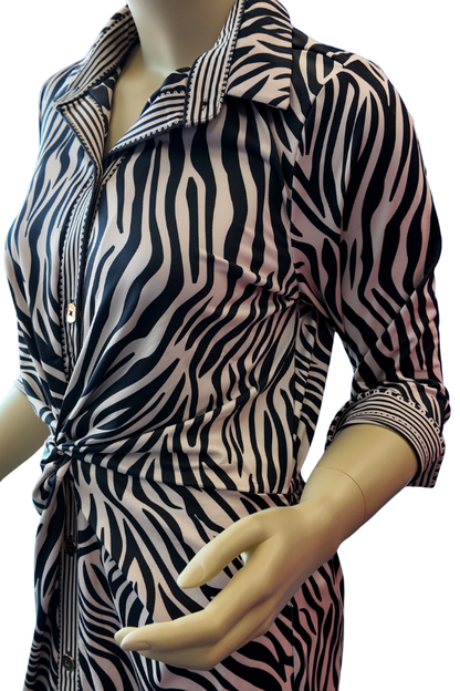NWT 50% OFF | Gretchen Scott | Twist and Shout Dress | Animal Instincs