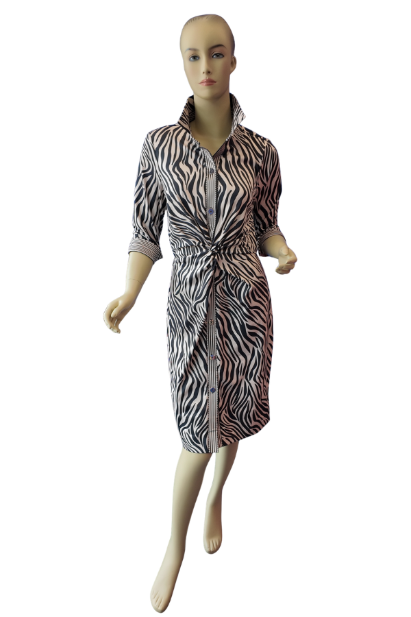 NWT Gretchen Scott | Twist and Shout Dress | Animal Instincs