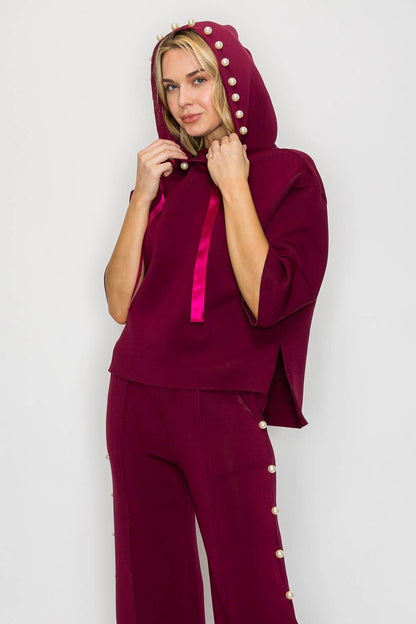 Francine French Scuba Pearl Hoodie