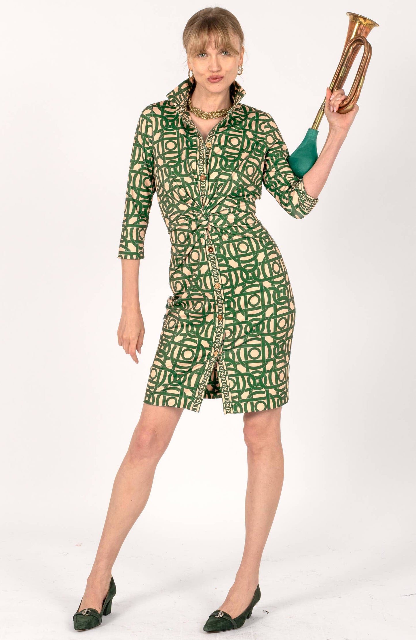 Twist & Shout Dress - Aubazine