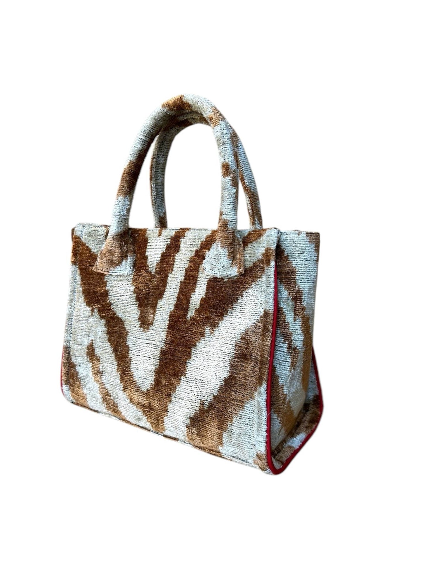 Silk Velvet Ikat Citi Bag