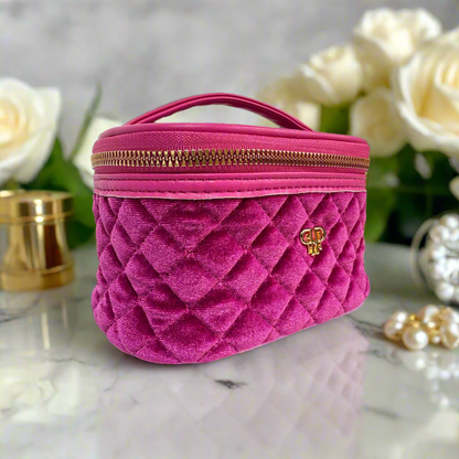 Getaway Jewelry Case - Fuchsia Velvet