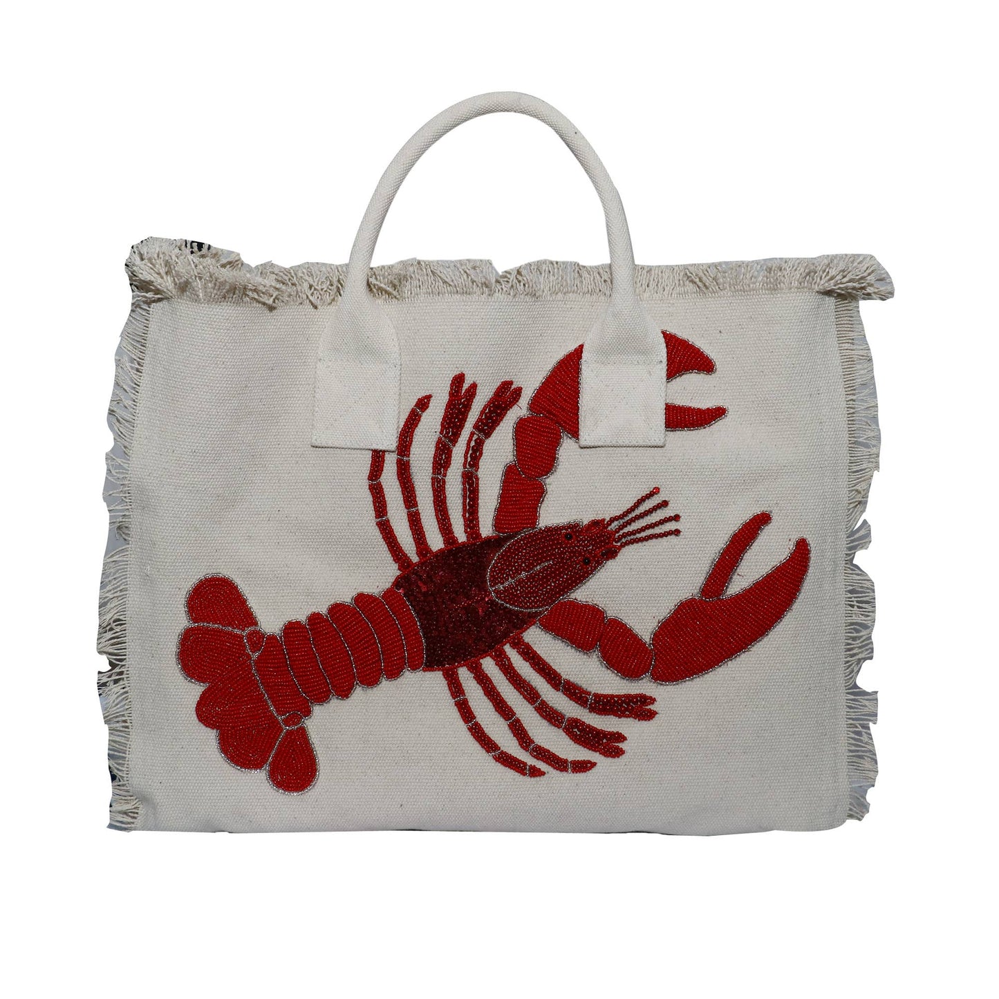 Tote Bag GTA 817 - Ivory/Red/ Silver