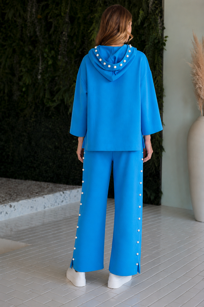 Farrah French Scuba Pearl Long Pant